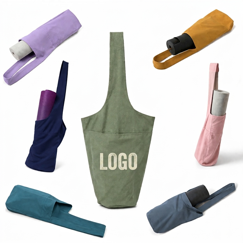 Durable Canvas Yoga Mat Sling Tote