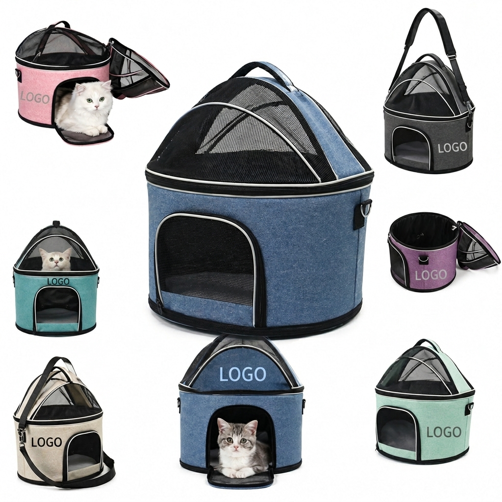 Portable Dome Pet Haven and Dual-Purpose Travel Bed