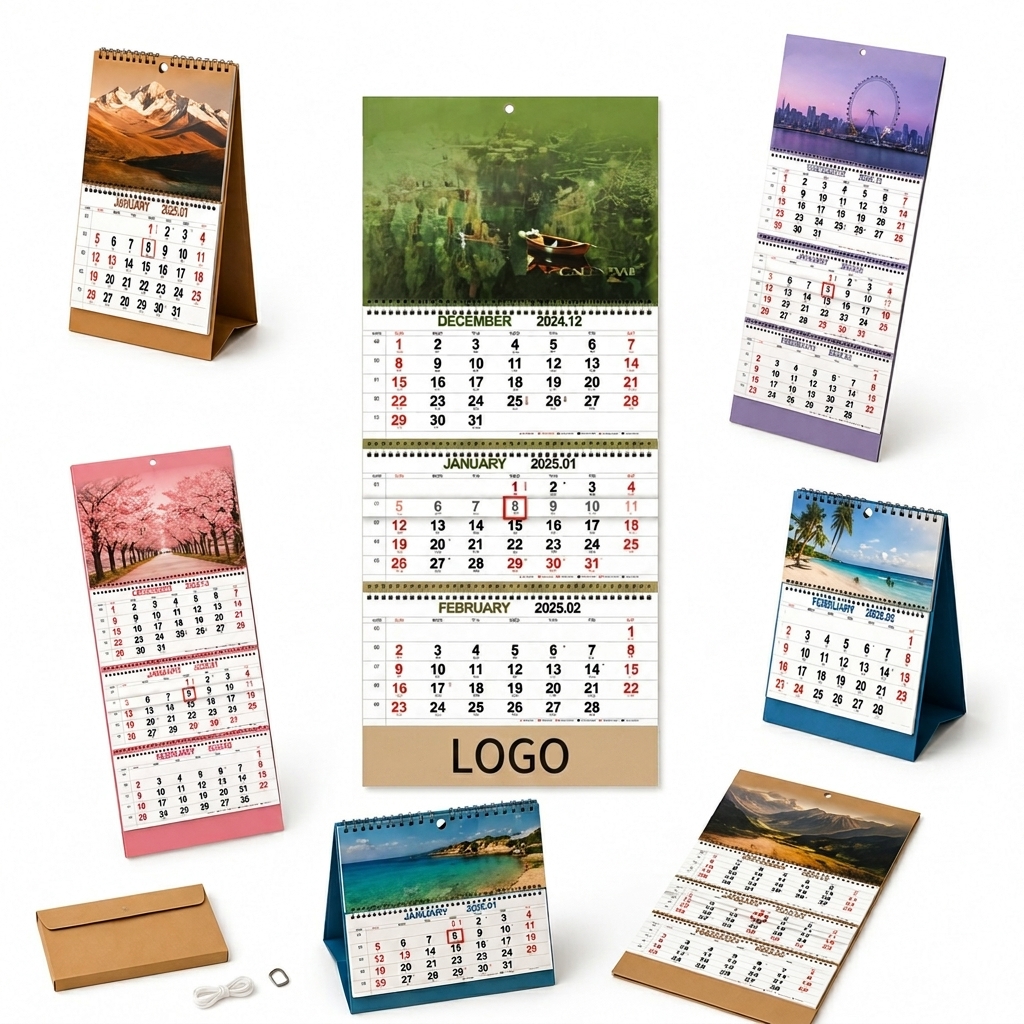 2025 Scenic Wall and Desk Calendar Series