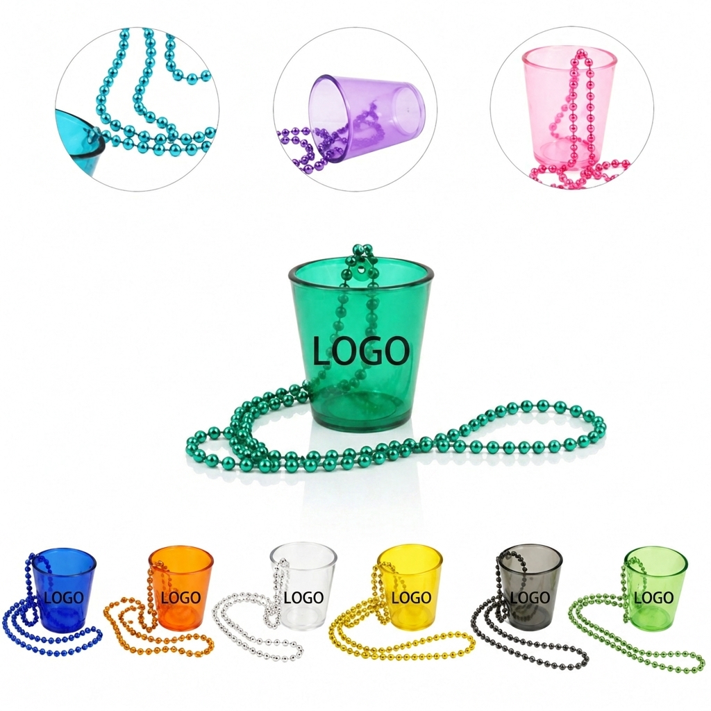 Beaded Lanyard with Integrated Beverage Vessel