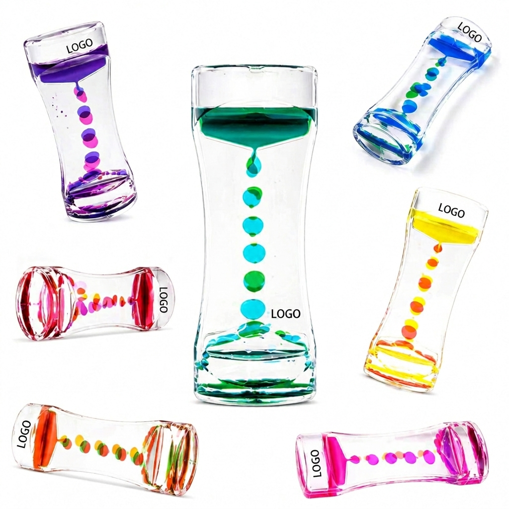Liquid Motion Sensory Bubbler - Hourglass Desktop Timer