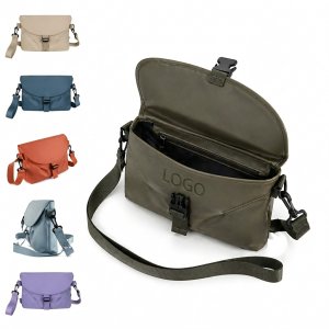 Durable Nylon Messenger Bag with Adjustable Strap