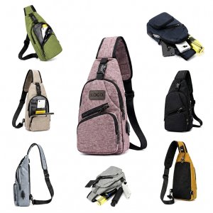 Crossbody Sling Pack with Integrated USB Charging Port