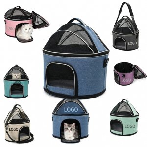 Portable Dome Pet Haven and Dual-Purpose Travel Bed