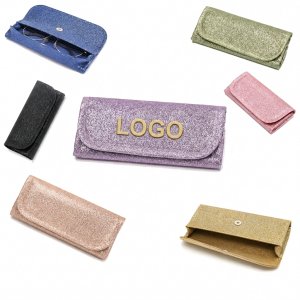 Shimmer Finish Folding Eyewear Case and Accessory Pouch