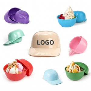 8 oz. Baseball Helmet Shaped Dessert and Snack Bowl